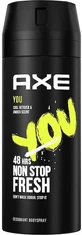 Axe You Cool Vetiver Vetiver Amber Scent Non Stop Fresh Deodorant 48h Spray 150ml