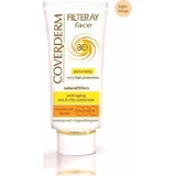 Coverderm Filteray Colour Cream Light Beige Wasserfeste Sonnenschutz-Gesichtscreme SPF80 mit Pigment 50ml