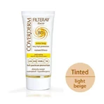 Coverderm Filteray Crema de Color Beige Claro Crema Facial Protectora Solar Impermeable SPF80 con Pigmento 50ml