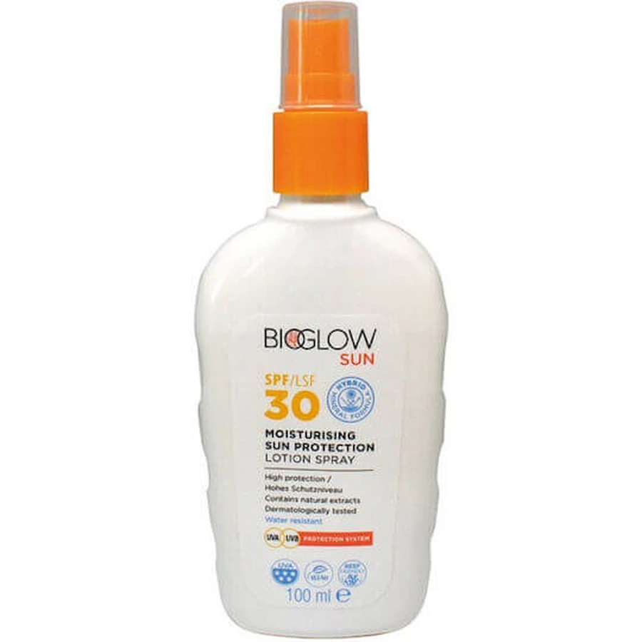BioGlow Sun Protección Solar Cara y Cuerpo SPF30 100ml Spray 100ml