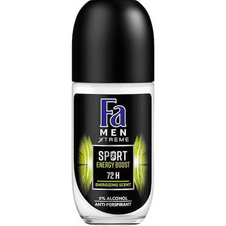 Fa Men Sport Desodorante Energy Boost 72h Roll-On 50ml