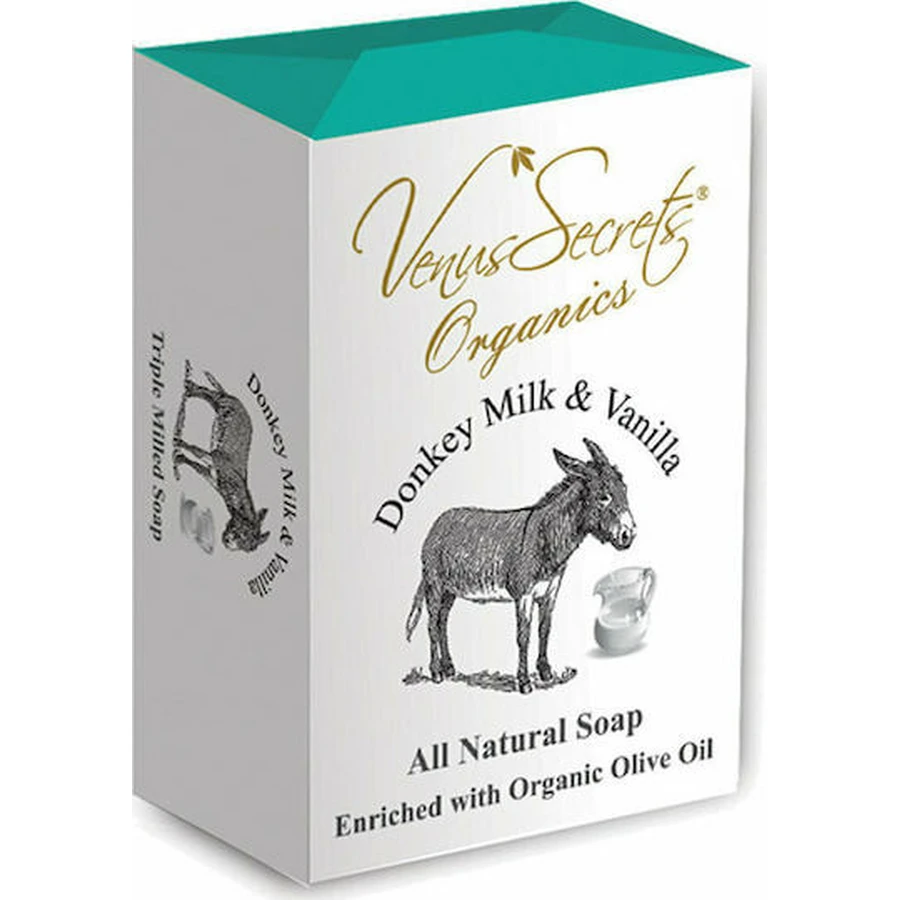 Venus Secrets Donkey Secrets Donkey Milk & Vanilla Body Soap with Donkey Milk 150gr