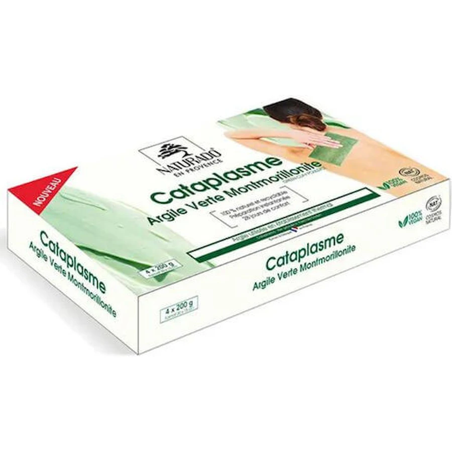 Naturado Poultice d'argile verte 4x200g 16248