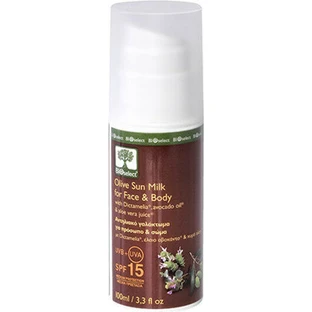 Bioselect Leche Solar de Oliva Crema Facial y Corporal SPF15 100ml