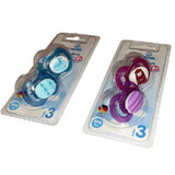 Symmetrical decorated pacifier without ring, Talia 3, +18 months, 2 pcs, Baby Nova