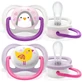 Ultra air soother, 0-6 months, Figurine design, Girls, 2 pieces, SCF080/06, Philips Avent