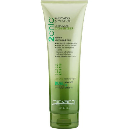 Giovanni 2 Chic Ultra Moist für trockenes, geschädigtes Haar Feuchtigkeitsspendende Spülung für trockenes, geschädigtes Haar 250ml