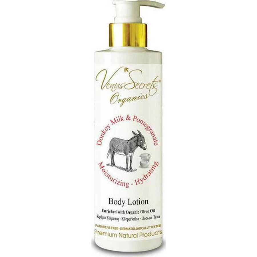 Venus Secrets Donkey Milk & Pomegranate Moisturizing Body Lotion with Donkey Milk for dry/very dry skin 280ml