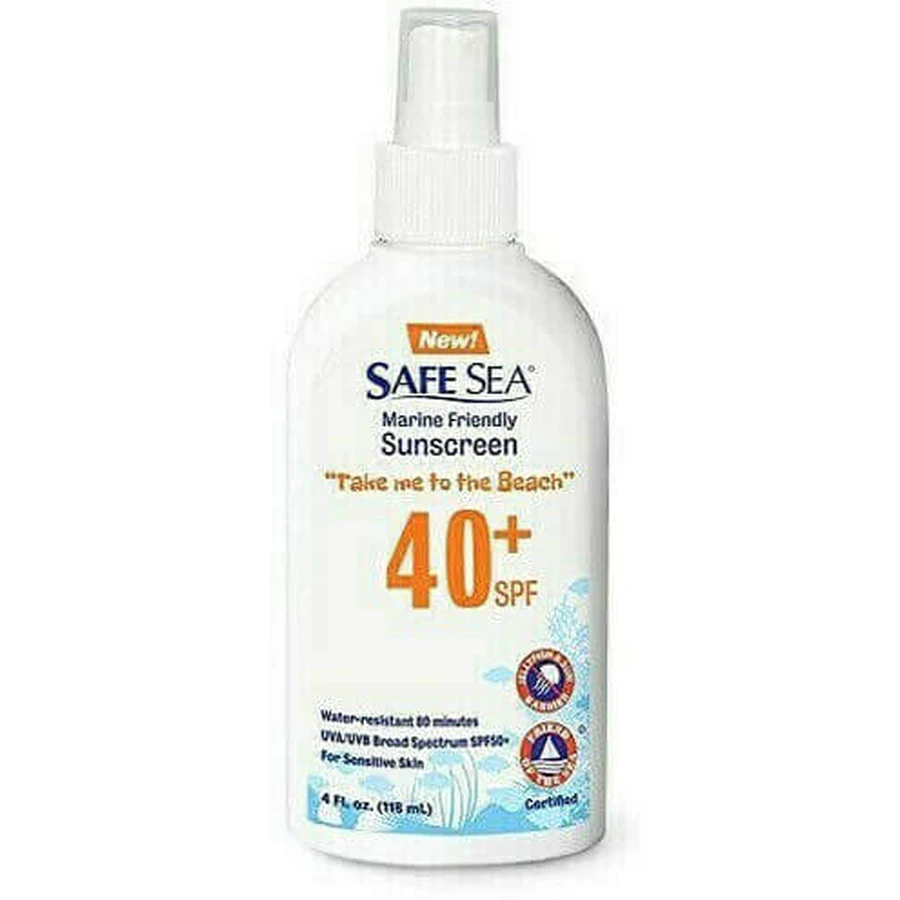 Safe Sea Beach Line Sunscreen & Jellyfish Sting Sunscreen Body Cream SPF40 in Spray 40ml