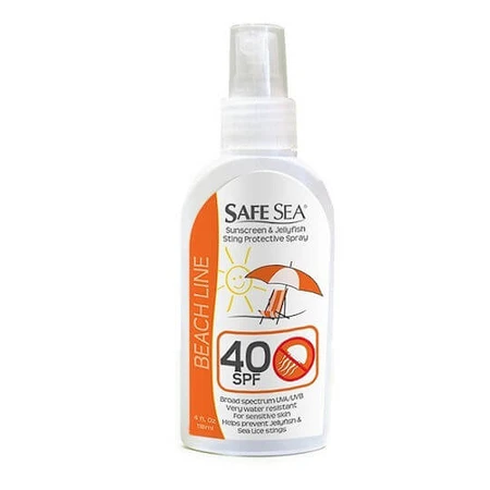 Safe Sea Beach Line Sunscreen & Jellyfish Sting Sunscreen Body Cream SPF40 in Spray 40ml