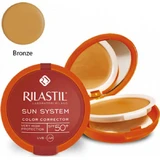 Rilastil Sun System Uniforming Compact Sonnenschutz Gesicht Puder SPF50 mit Pigment 03 Bronze 10gr