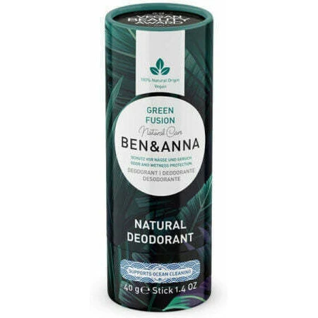 Ben & Anna Green Fusion Natuurlijke Deodorant Deodorant Stick Aluminiumvrij 40gr