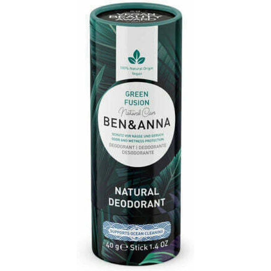 Ben & Anna Green Fusion Natuurlijke Deodorant Deodorant Stick Aluminiumvrij 40gr