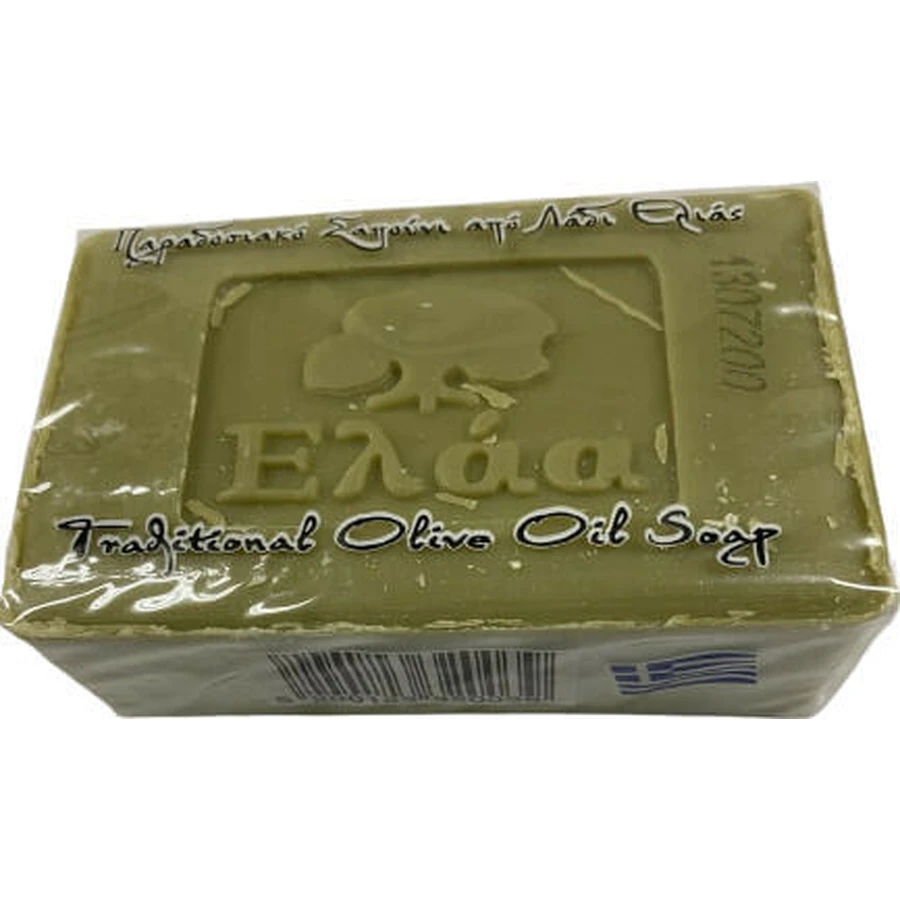 Elaa Savon à l'huile d'olive Pain de savon pour les mains, le corps et les cheveux 100gr