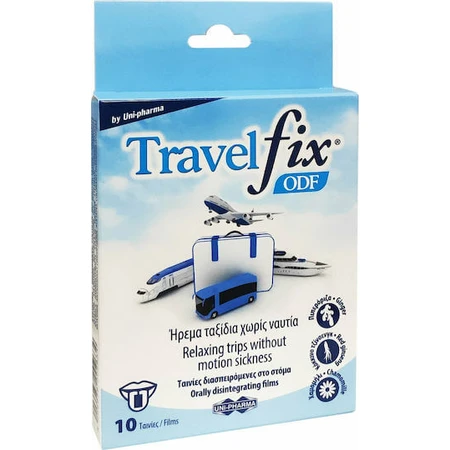 UNI-PHARMA Travelfix ODF Interleaf Film for Nausea 10pcs