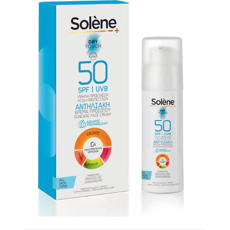 Solene Dry Touch Sun Protection Face Cream SPF50 50ml