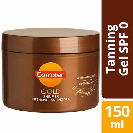 Carroten Gold Shimmer Intensive Tanning Body Gel with Pigment 150ml