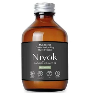 Huile d'hygiène buccale à l'huile de coco et à la menthe, 200 ml, Niyok