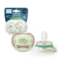Philips Avent Ultra Air phosphoreszierende Schnuller Ultra Air, Pflanzen, 6-18 Monate, SCF376/31, 2 Stück, Philips Avent