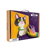 Leichtes Ton-Malset, 29 x 29 cm, Katze, ab 5 Jahren, Okto