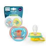 Philips Avent Ultra Air Fopspeen Philips Avent, Blauw/Geel, 18 maanden+, SCF349/58, 2 stuks, Philips