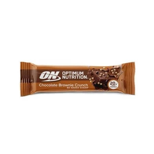 Barrita de proteínas crujiente con chocolate, 65 g, Optimum Nutrition