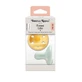 Chupete ortodóntico de silicona, amarillo/verde menta, 0-6 meses, 2 piezas, Tommee Tippee