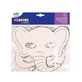Set de máscaras para colorear de cartón, formas de animales, 16 piezas, Playbox