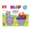 Mini biologisch dessert met appels, bosbessen en granaatappel, 4 x 100 g, Hipp