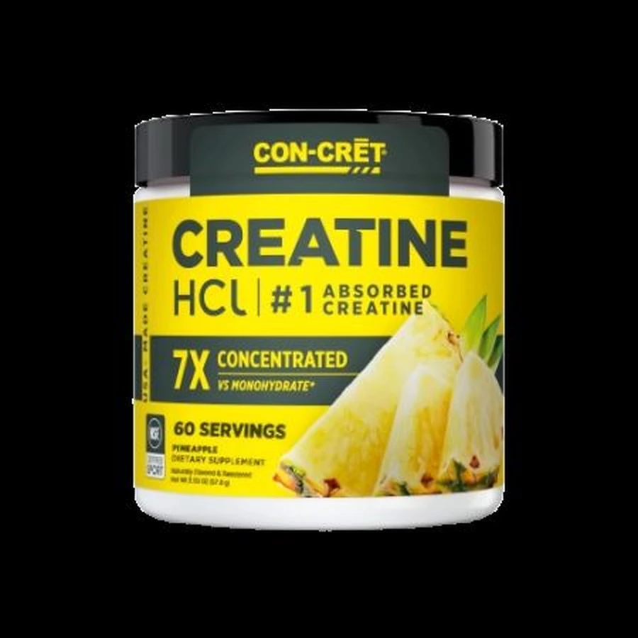 Créatine HCL à l'arôme d'ananas, 57.6 g, Con-Cret