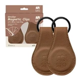 Magnetische Klammern für Kinderwagen, Braun, 2 Stück, Sipo
