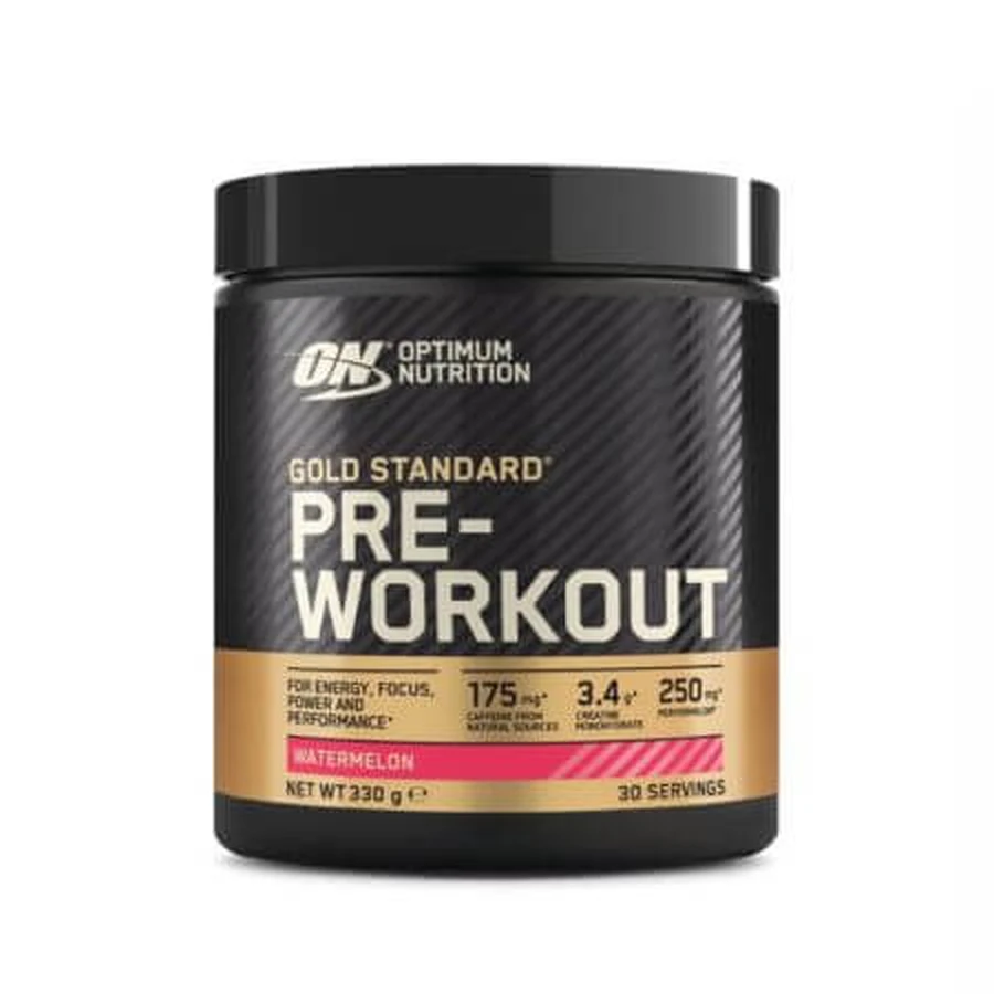 Pre-workout met watermeloensmaak Gold Standard, 330 g, Optimum Nutrition