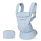 Mochila Porta Bebé Omni Deluxe Algodón, Flores Azul Sereno, Ergobaby