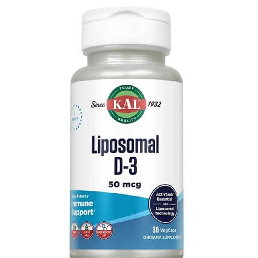 Liposomales D3, 2000 IU, 30 Kapseln, Kal