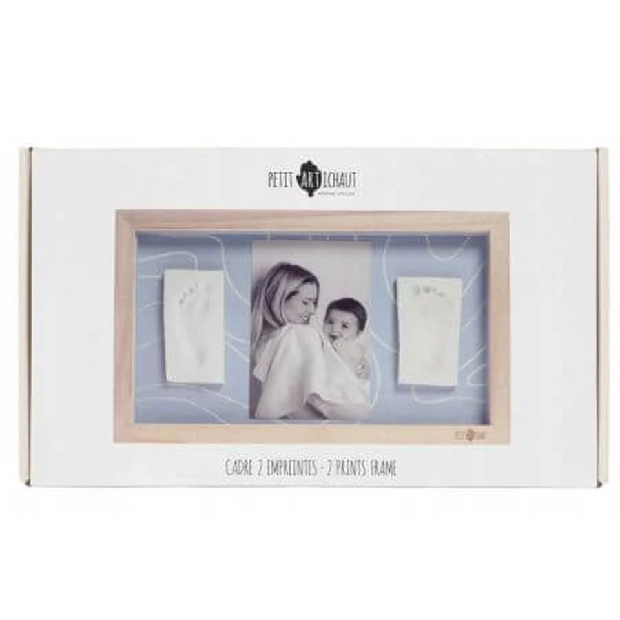 Cadre photo avec kit de double impression, Blue Abstract, Petit Artichaut
