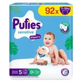 Wickelwindeln Mega Junior Sensitive, Nr. 5, 11-16 kg, 92 Stück, Pufies