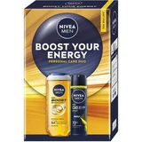 Shower gel + deodorant spray Boost Your Energy, 250 + 150 ml, Nivea Men
