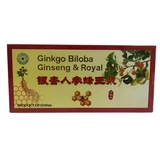 Ginkgo Biloba, Ginseng und Gelée Royale Extraktum, 11 Fläschchen x 10 ml, Tianran