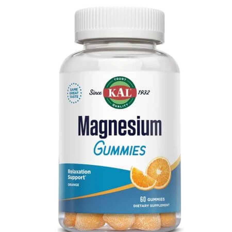 Jellies Magnesium Citrate, Orange, 60 pieces, Kal