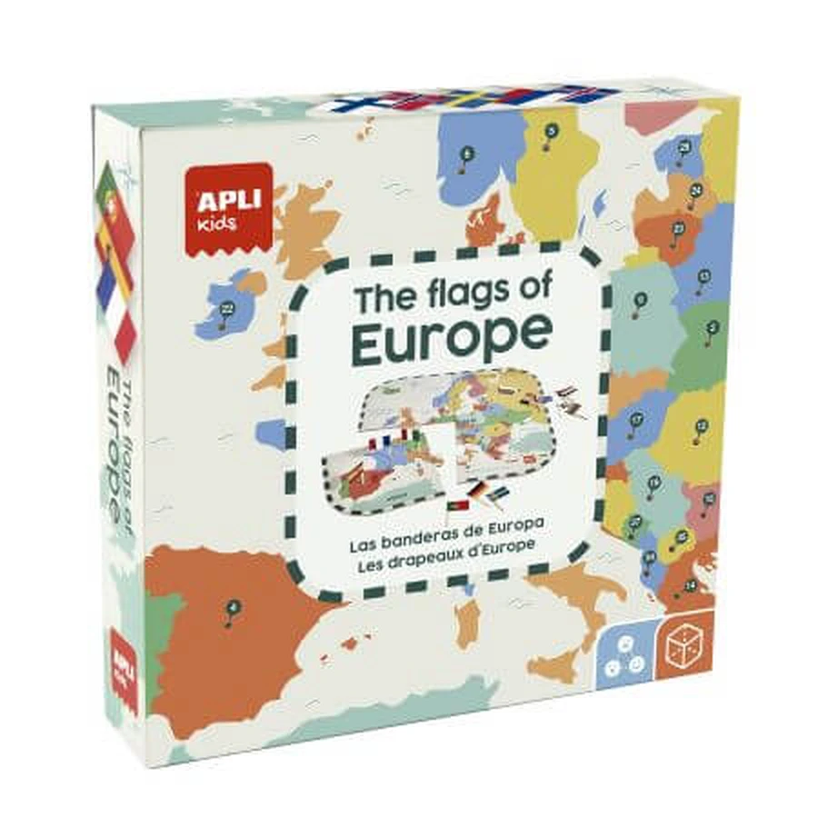 Puzzle, Flaggen von Europa, ab 5 Jahren, Apli Kids