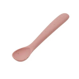 Cuchara de silicona para las primeras comidas del bebé Platinum, Blush, Kikka Boo