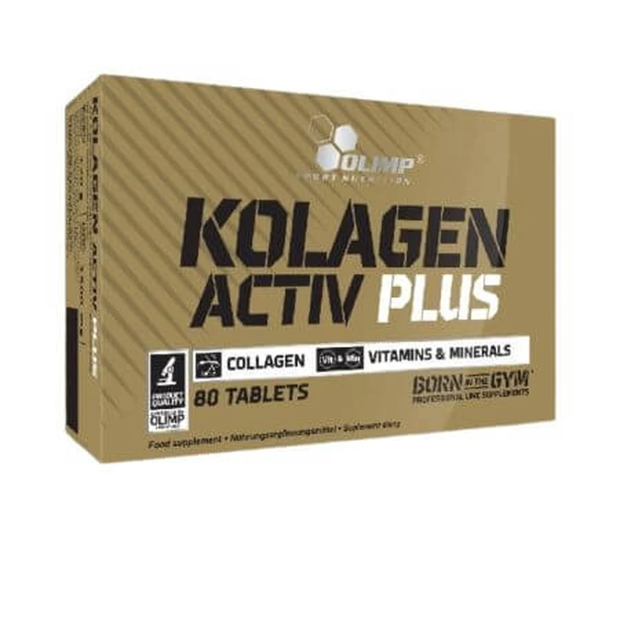 Hydrolysiertes Kollagen Kolagen Activ Plus, 80 Kautabletten, Olimp Sport Nutrition