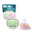 Philips Avent Ultra Air Pacifier Pacifier Philips Avent, Pink/Green, 6-18 months, SCF087/12, 2 pieces, Philips