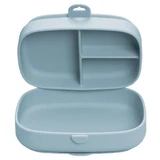 Gecompartimenteerde siliconen box met Magic Box zuignap, Aqua Blue, 6 maanden+, Appekids