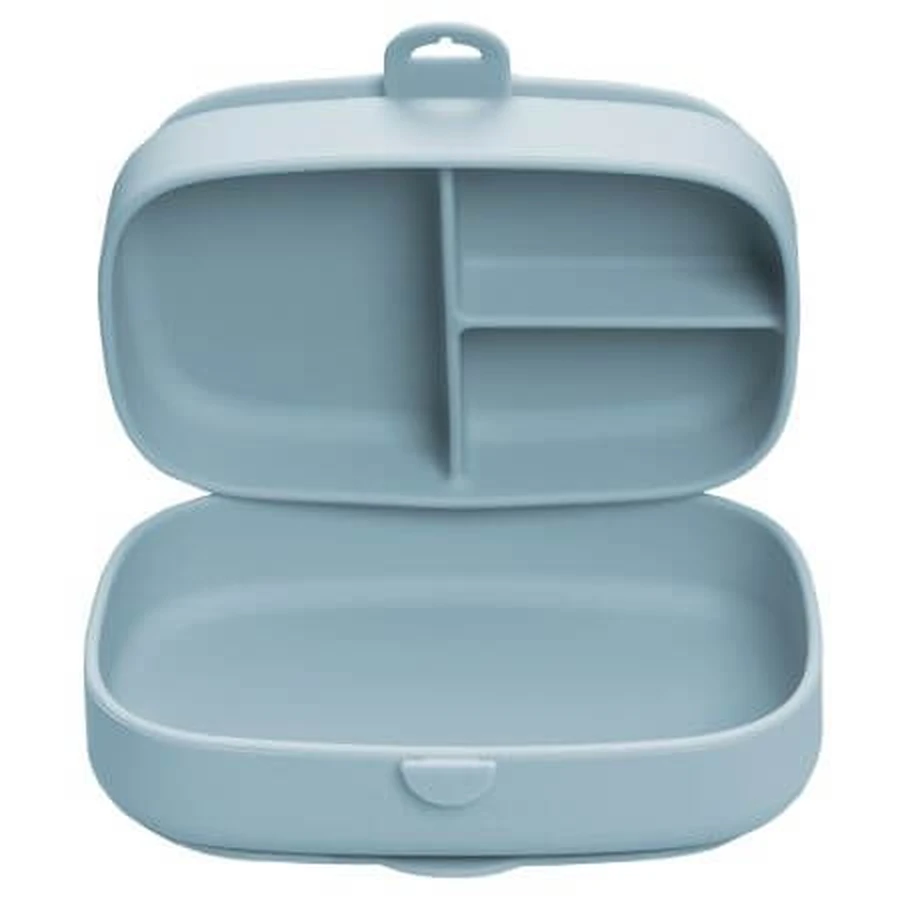 Silikon-Laufstall mit Unterteilung und Magic Box Saugnapf, Aqua Blue, 6 Monate+, Appekids