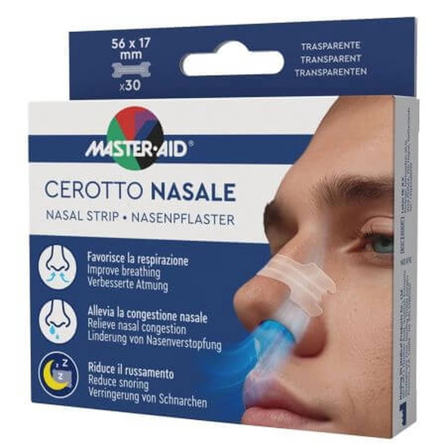 Nasenpflaster, 30 Stück, Master Aid