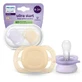 Philips Philips Avent Ultra Start Soothers, Purple-Orange, 0-2 months, SCF075/11, 2 pieces, Philips