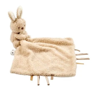 Teddy bunny with blanket, 27x27 cm, 0 months+, Nattou