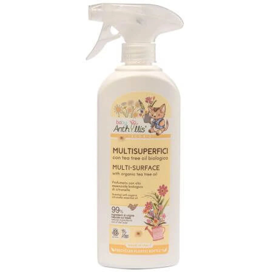 Baby Anthyllis Eco solución multiusos para la limpieza de superficies, 500 ml, Baby Anthyllis