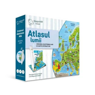 Atlas der Welt, Bleistift und interaktives Buch, ab 6 Jahren, Raspundel Istetel
